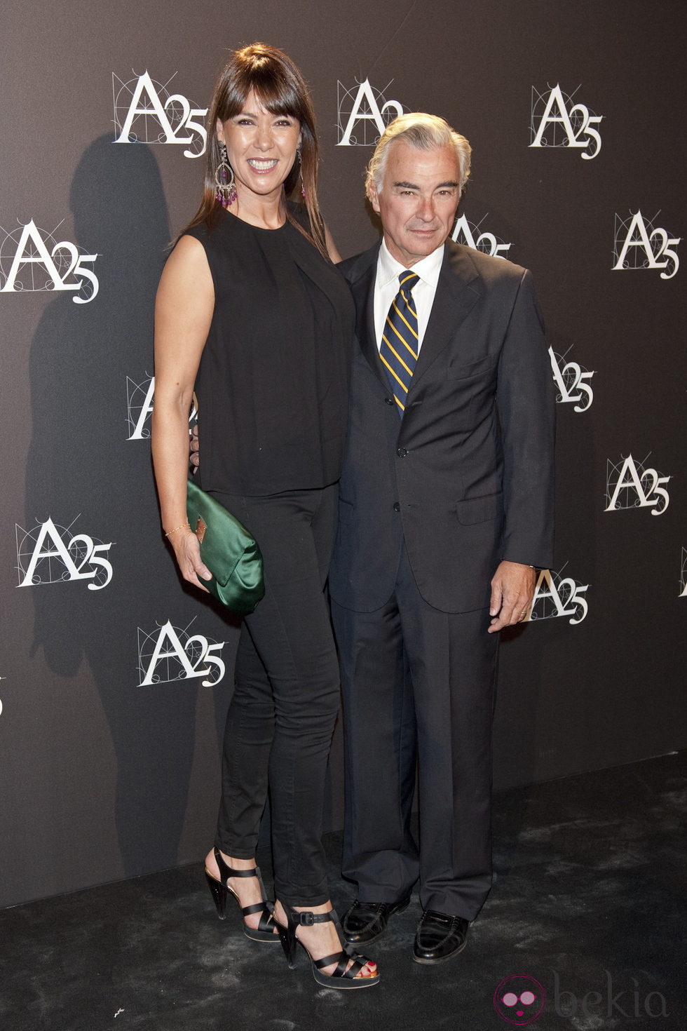 Mabel Lozano y su marido Eduardo Campoy durante un acto de la Academia de Cine