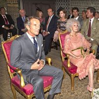 La Duquesa de Alba, Alfonso Díez e invitados en la celebración religiosa de su enlace en Sevilla