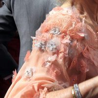 Detalle de la manga del vestido de la Duquesa de Alba en su enlace con Alfonso Díez