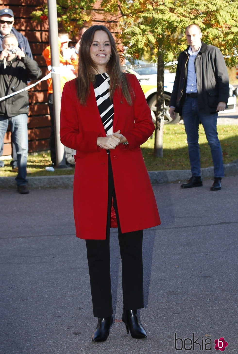 Sofia Hellqvist en su primera visita oficial a Dalarna como Princesa de Suecia
