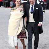 La princesa Magdalena de Suecia y su marido Christopher O'neill en el bautizo de Nicolás de Suecia