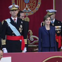 Los Reyes Felipe y Letizia, la Princesa Leonor y la Infanta Sofía en el Día de la Hispanidad 2015
