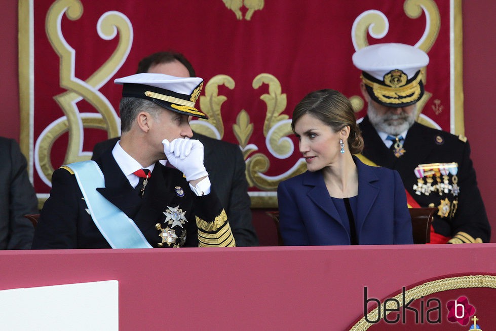 Los Reyes Felipe y Letizia en el Día de la Hispanidad 2015