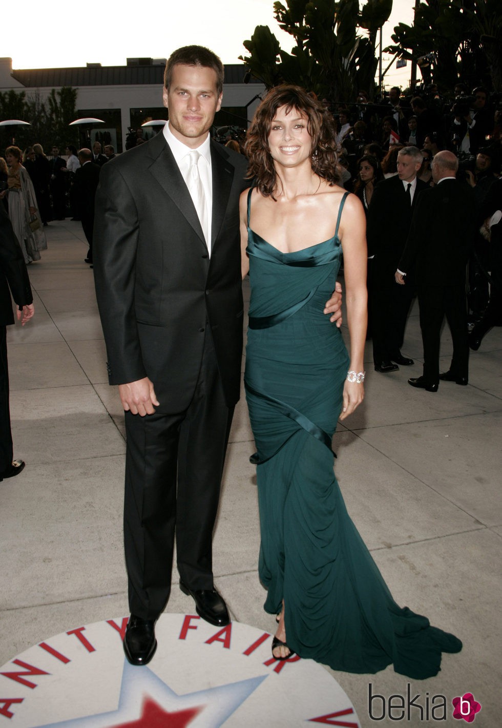 Tom Brady y Bridget Moynahan en la fiesta Vanity Fair tras los Oscar 2005