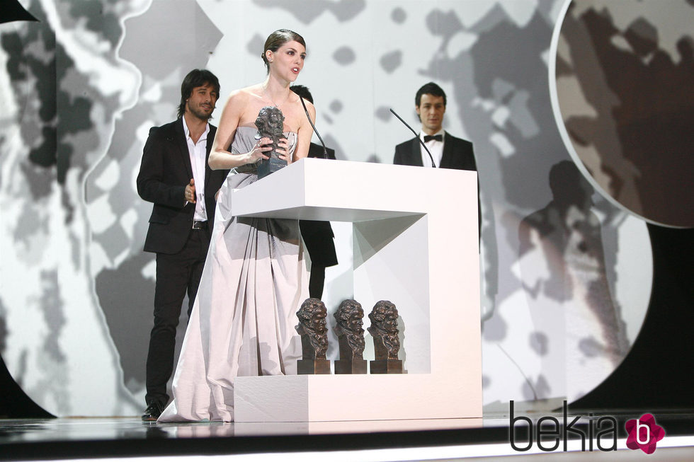 Manuela Velasco recoge su premio a Mejor Actriz Revelación en los Goya 2008