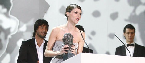 Manuela Velasco recoge su premio a Mejor Actriz Revelación en los Goya 2008