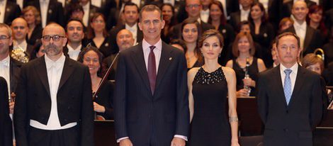 Los Reyes Felipe y Letizia en el concierto de los Premios Princesa de Asturias 2015