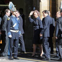 La Reina Sofía llega a Oviedo para asistir a los Premios Princesa de Asturias 2015