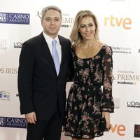 Vicente Vallés y Ángeles Blanco en los Premios Iris de la Academia de Televisión 2015