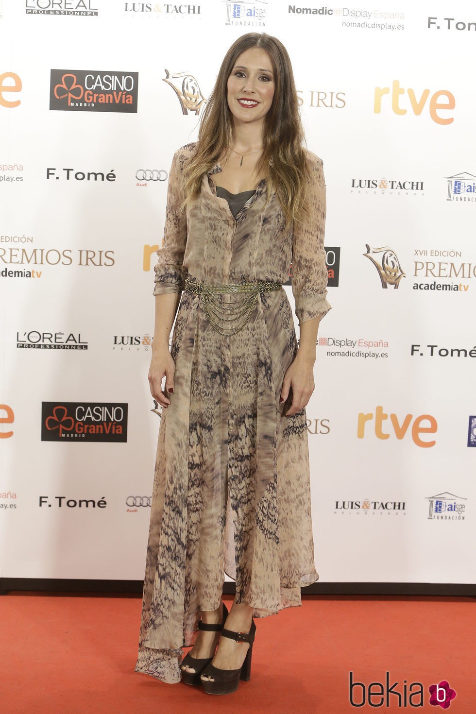 Adela Úcar en los Premios Iris de la Academia de Televisión 2015