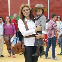 Ana María Aldón con su hijo Jose María en la vuelta a los ruedos de José Ortega Cano