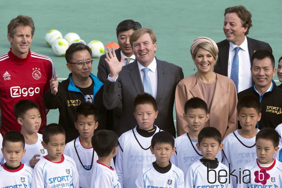 Guillermo Alejandro y Máxima de Holanda durante su Visita de Estado a China
