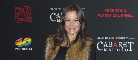 Cecilia Gómez en el estreno de 'Cabaret Maldito' en Madrid
