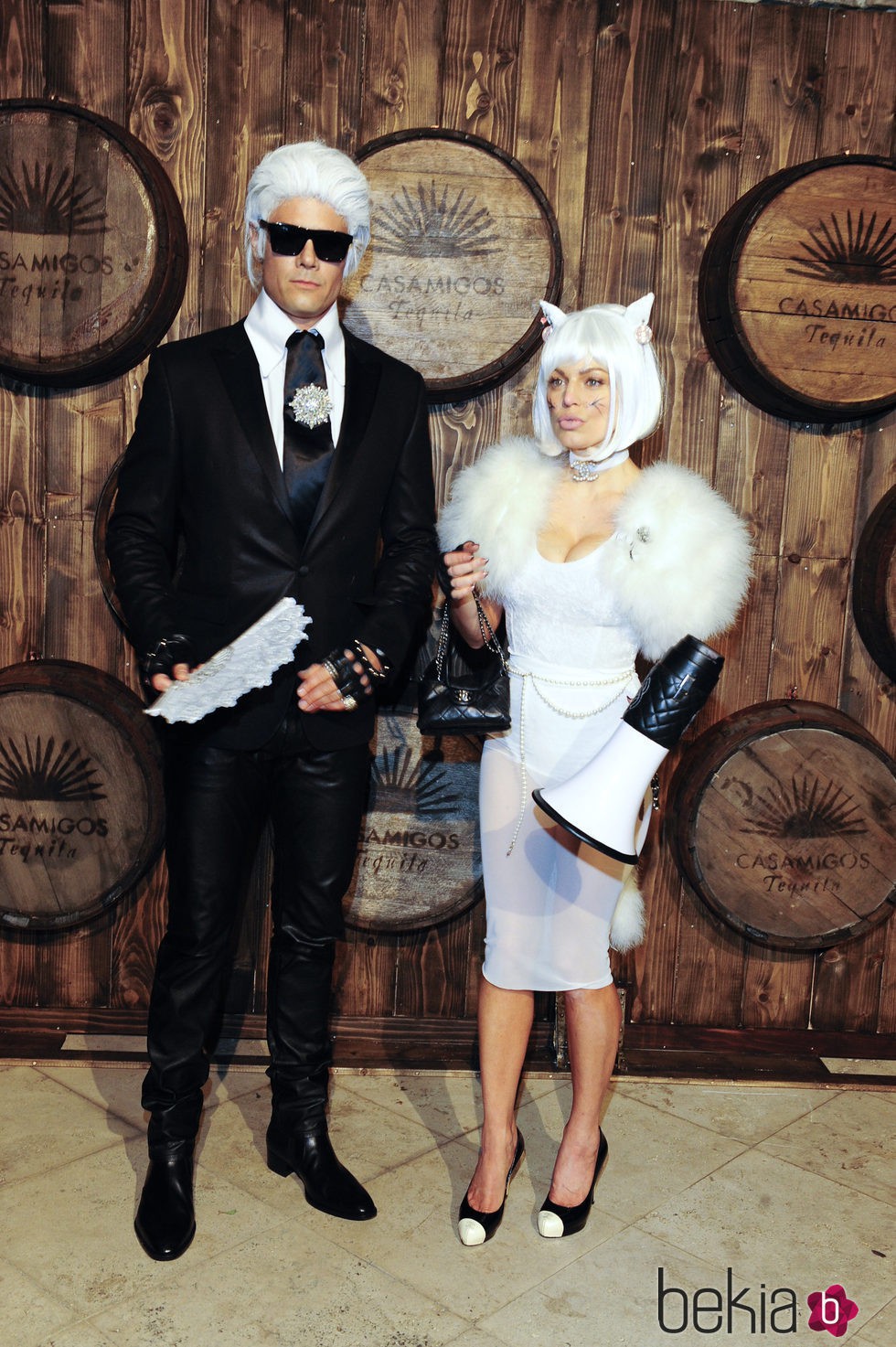 Fergie y Josh Duhamel disfrazados en la fiesta de Casamigos Tequila de Halloween 2015