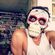 Paco León convertido en calavera mexicana para celebrar Halloween 2015