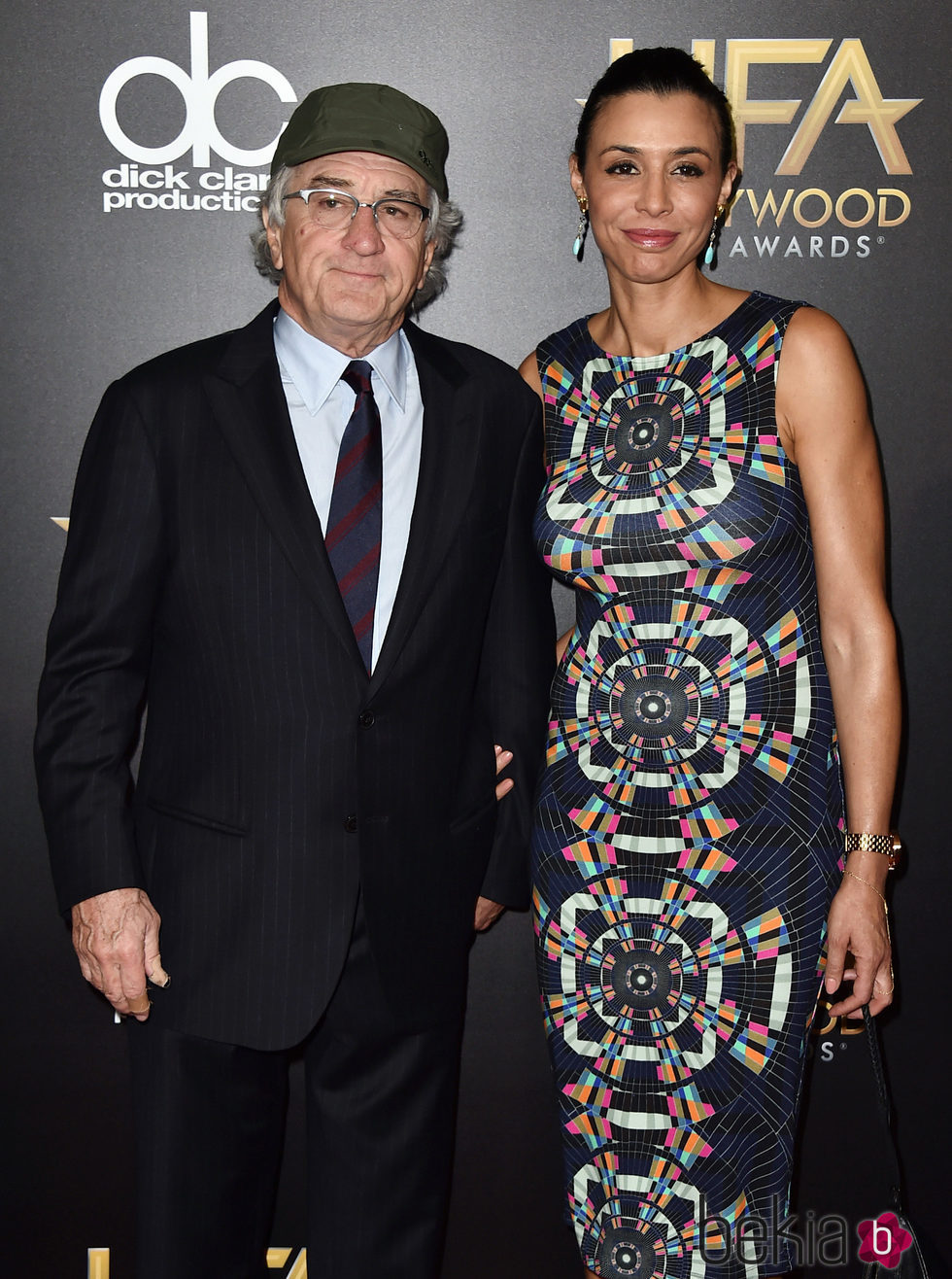 Robert De Niro y Drena De Niro en los Hollywood Film Awards 2015