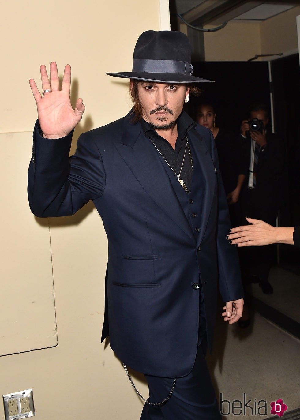 Johnny Depp en los Hollywood Film Awards 2015