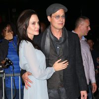 Angelina Jolie y Brad Pitt en el estreno de 'By The Sea' en Nueva York.