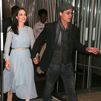 Angelina Jolie y Brad Pitt de la mano en el estreno de 'By The Sea' en Nueva York