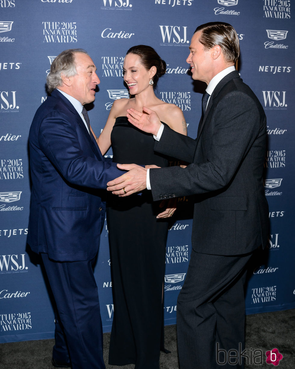 Angelina Jolie, Brad Pitt y Robert De Niro en los WSJ Innovator Awards 2015