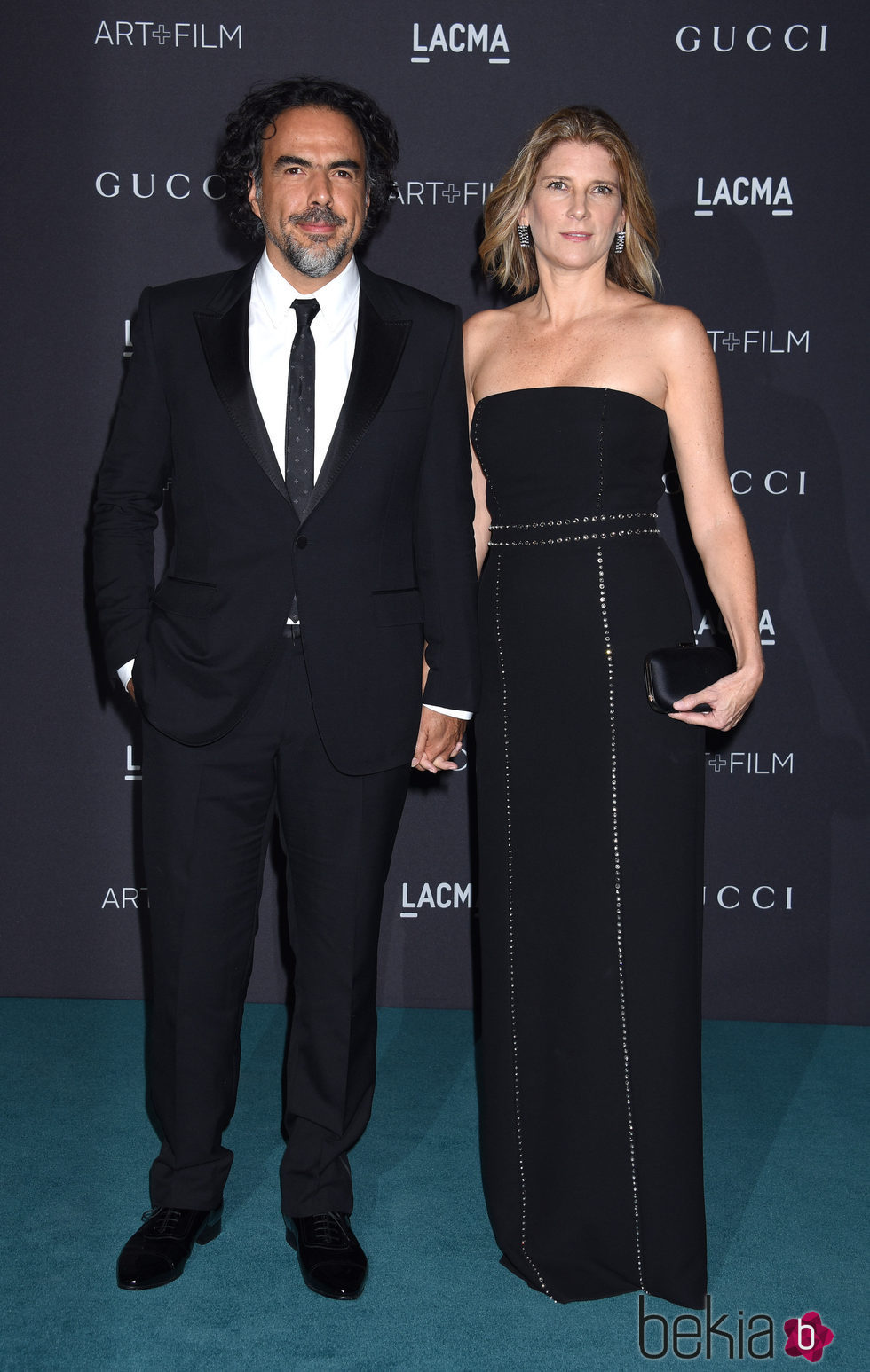 Alejandro González Iñárritu y su mujer Maria Eladia en la Gala LACMA 2015