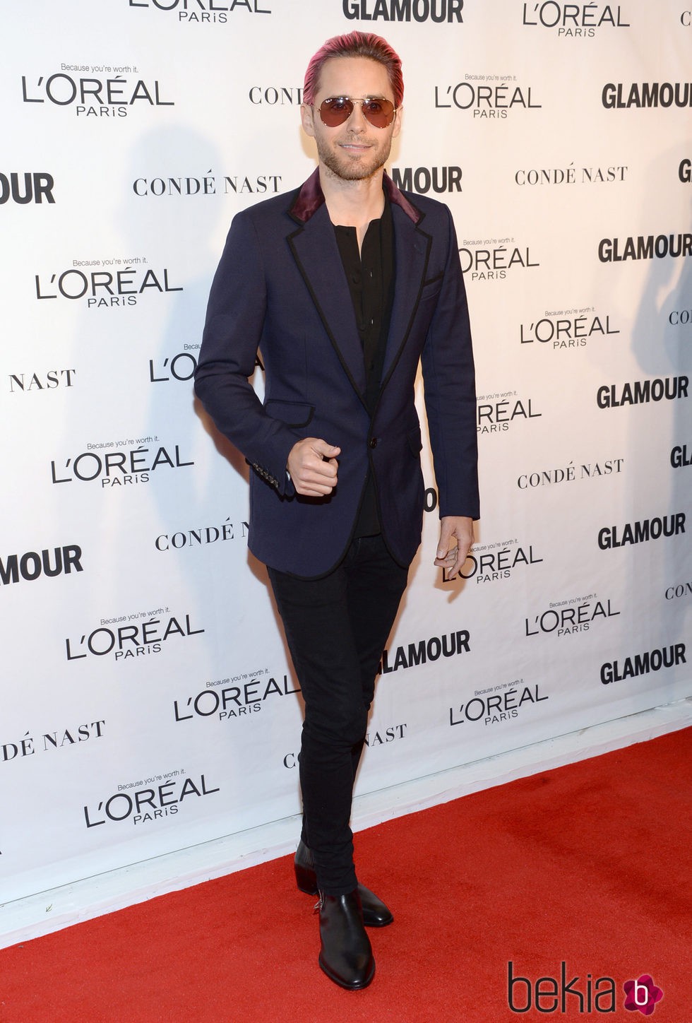 Jared Leto en los premios Glamour Mujer del Año 2015