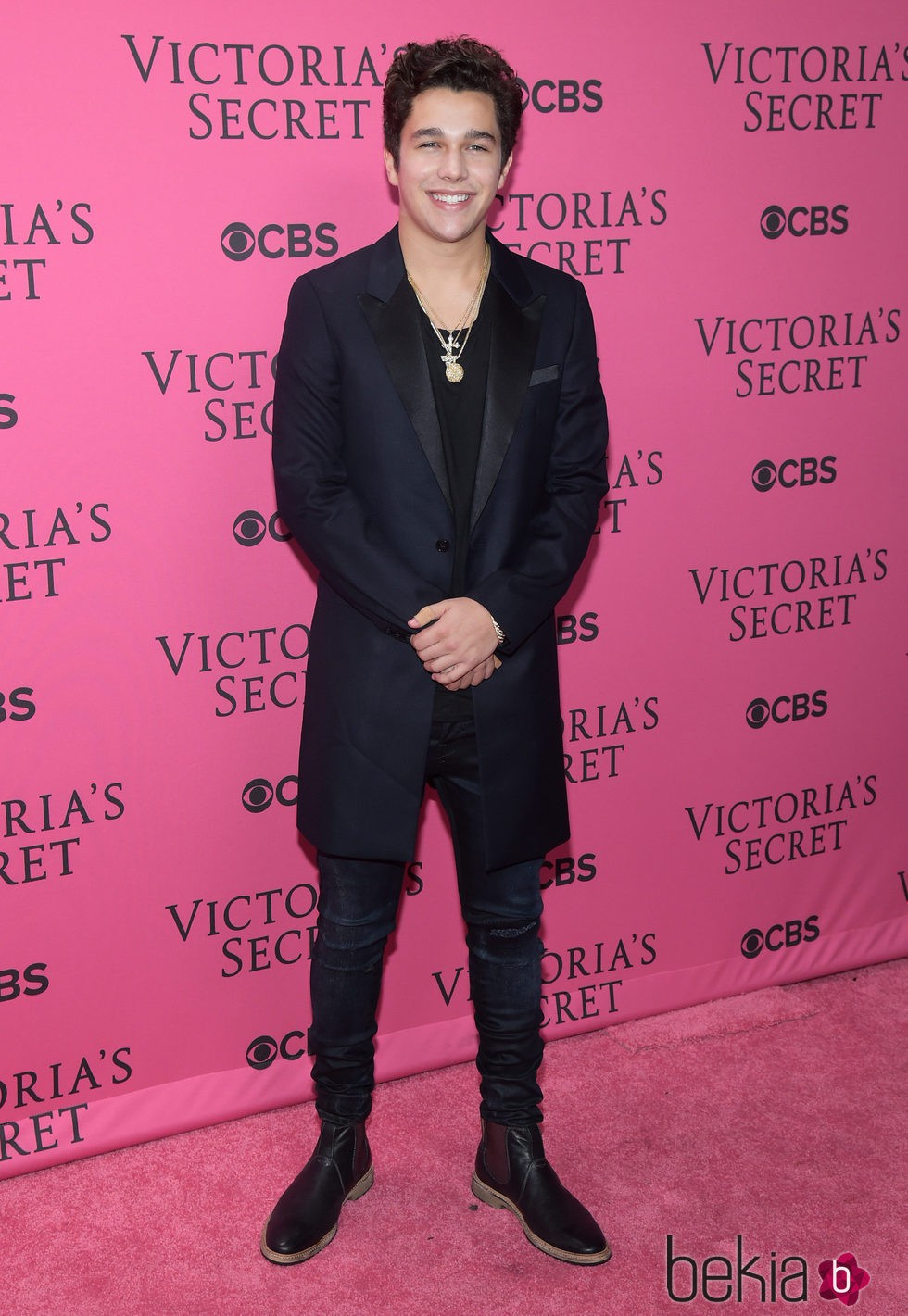 Austin Mahone en el Victoria's Secret Fashion Show 2015