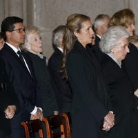 La Infanta Elena y la Infanta Pilar en el funeral del Infante Carlos