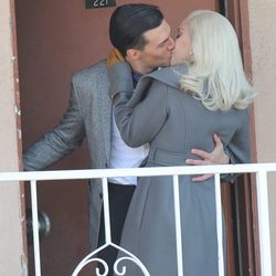 Lady Gaga y Finn Wittrock, beso apasionado en el rodaje de 'American Horror Story: Hotel'