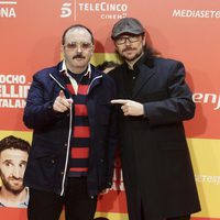 Carlos Areces y Santiago Segura en la premiere en Madrid de 'Ocho Apellidos Catalanes'