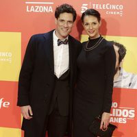 Dani Grao y su pareja en la premiere en Madrid de 'Ocho Apellidos Catalanes'