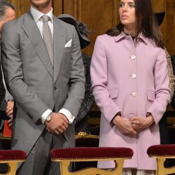 Pierre Casiraghi y Carlota Casiraghi en el Día Nacional de Mónaco 2015