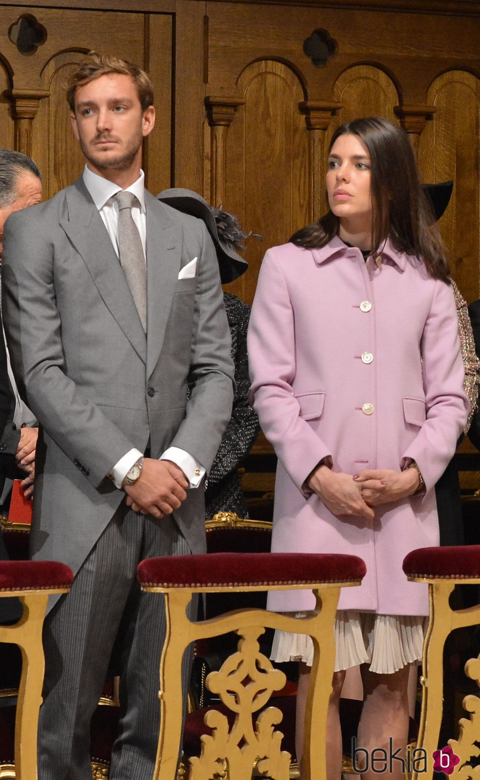 Pierre Casiraghi y Carlota Casiraghi en el Día Nacional de Mónaco 2015