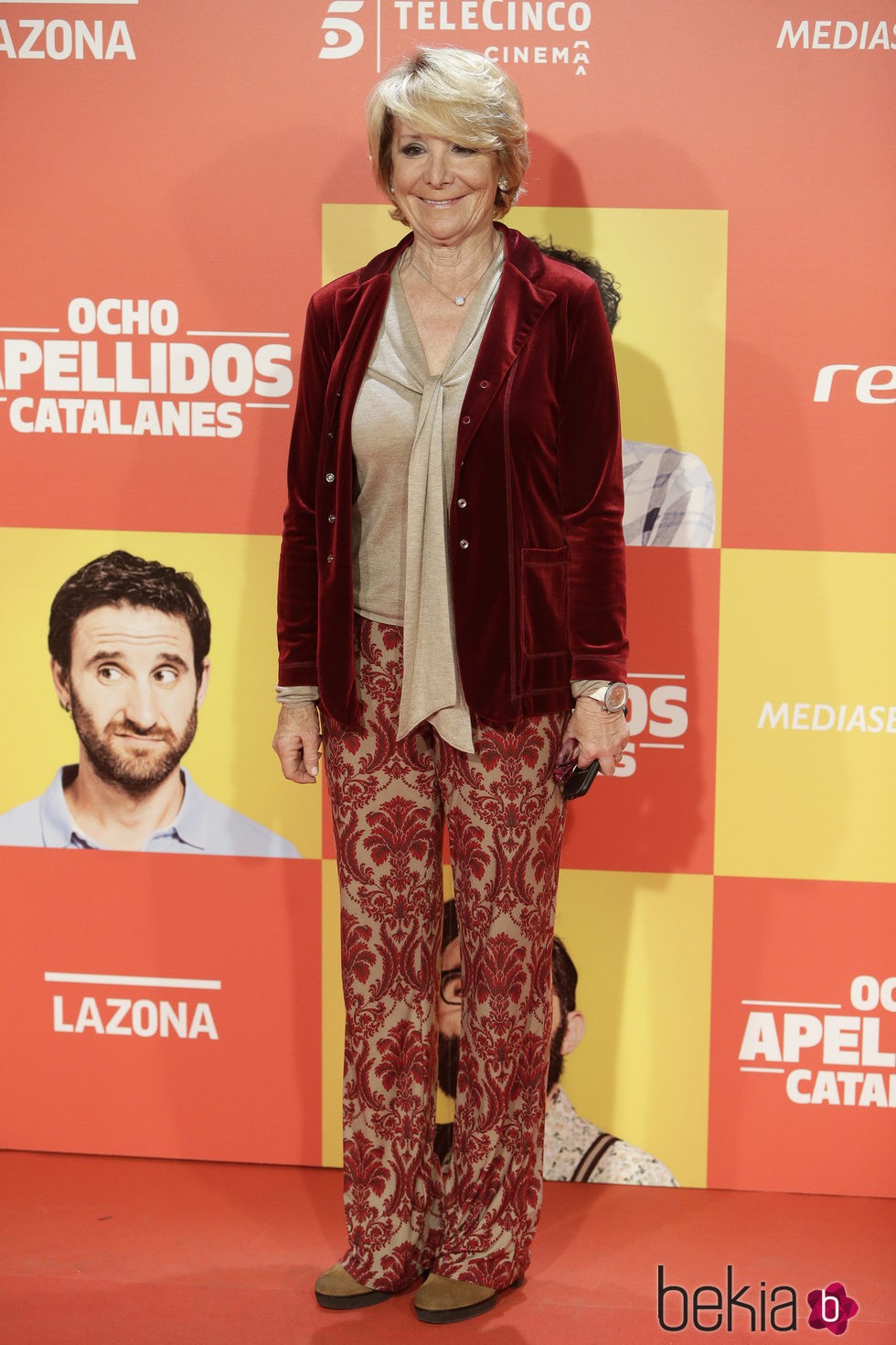 Esperanza Aguirre en la premiere en Madrid de 'Ocho Apellidos Catalanes'