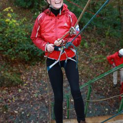 Kate Middleton escalando en Gales