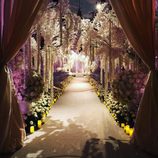 El espectacular pasillo floral de la boda de Sofía Vergara y Joe Manganiello