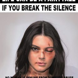Kendall Jenner imagen de la campaña #Breakthesilence 2015