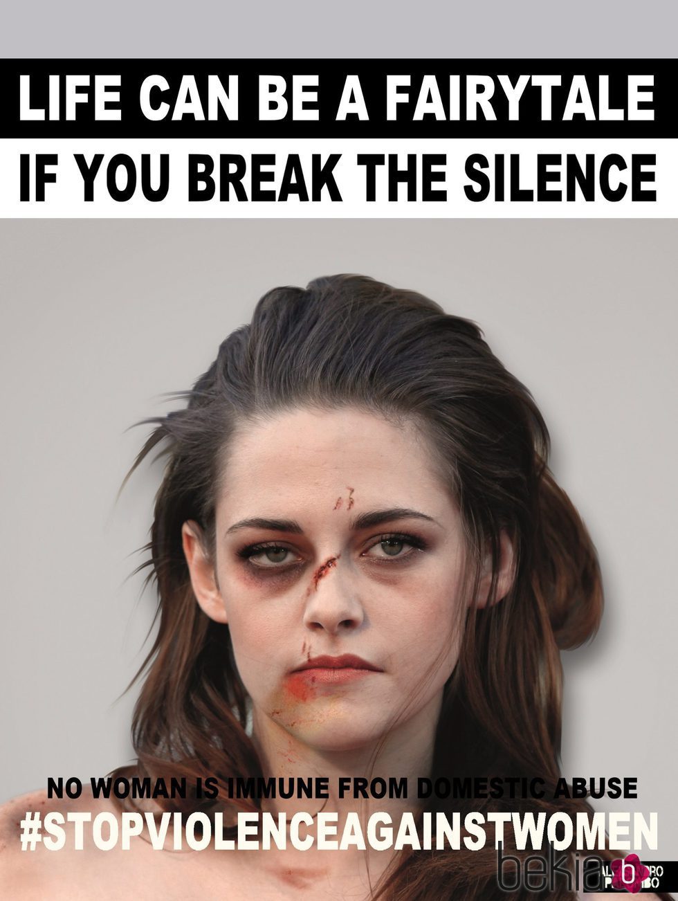 Kristen Stewart imagen de la campaña #Breakthesilence 2015