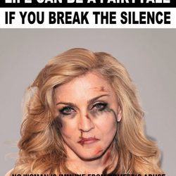 Madonna imagen de la campaña #Breakthesilence 2015
