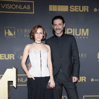 Aura Garrido y Nacho Fresnada en los premios Ondas 2015