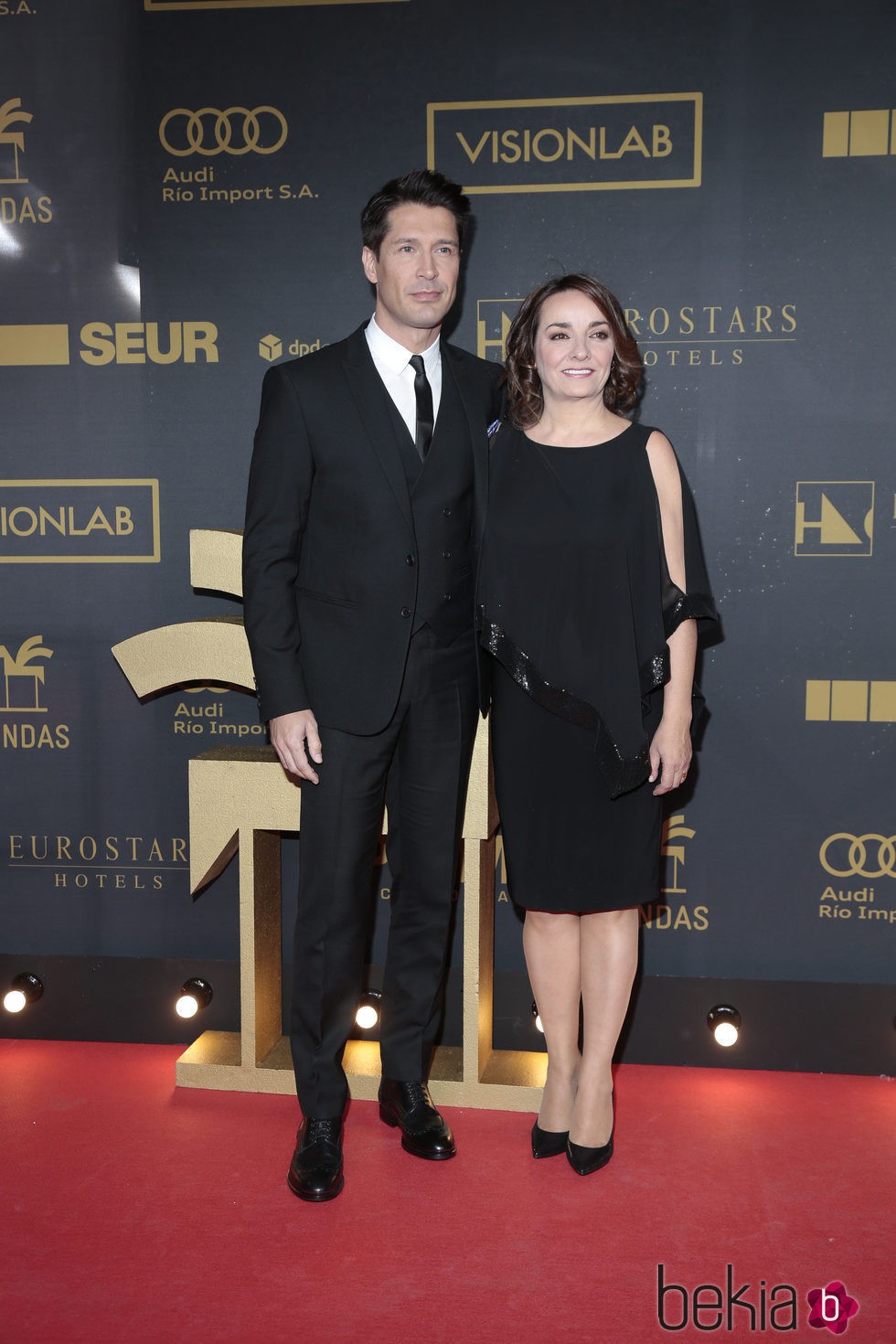 Jaime Cantizano y Pepa Bueno en los premios Ondas 2015