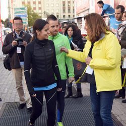 Cristina Pedroche y David Muñoz en la carrera Ponle Freno 2015