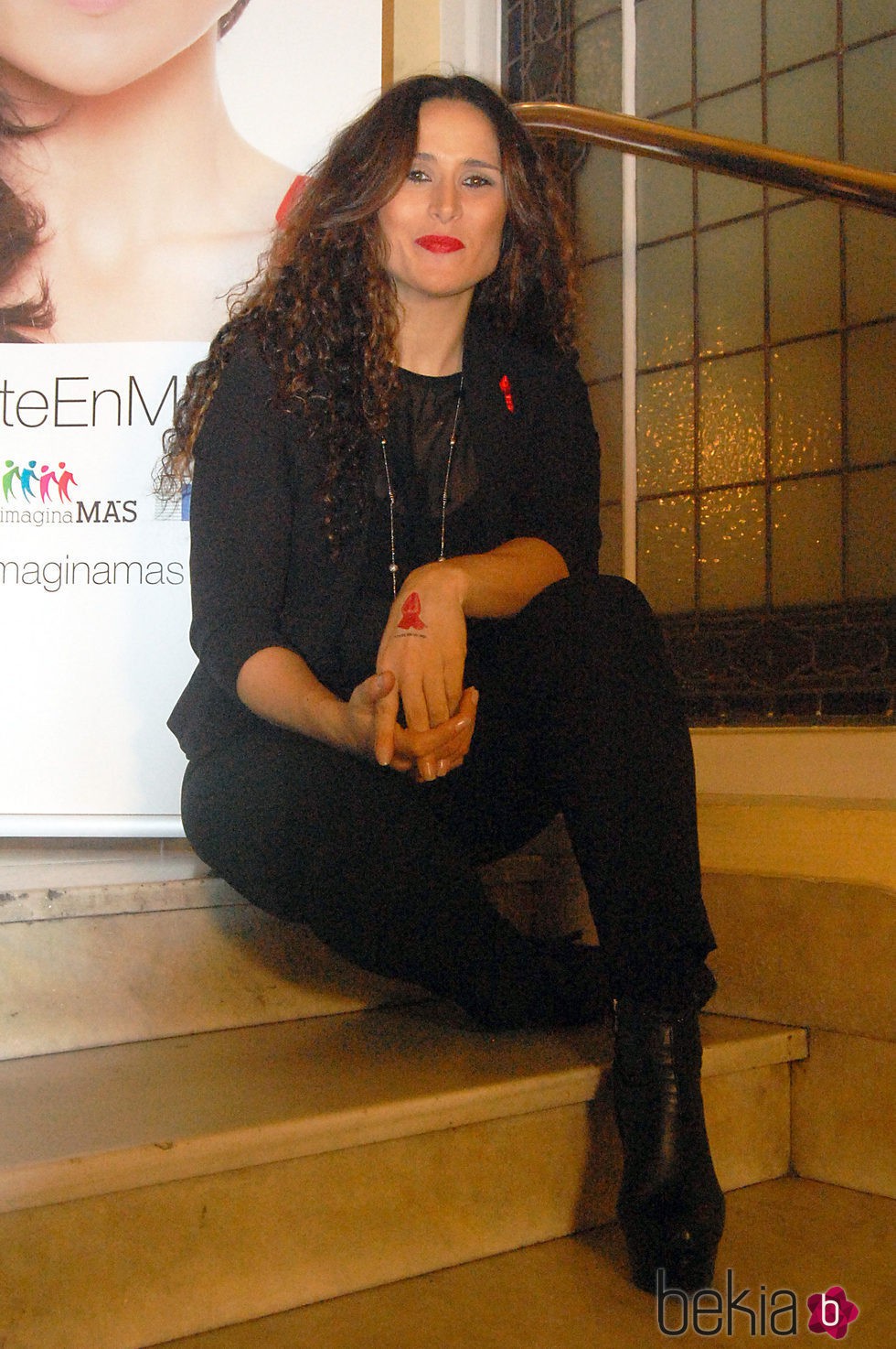 Rosa López en la presentación de la campaña 'Ponte en mi piel'