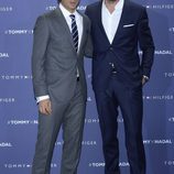 Rafa Nadal y Andrés Velencoso en el partido de tenis de Tommy Hilfiger