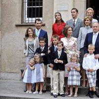 La Familia Real en la Comunión de Juan y Pablo Urdangarín