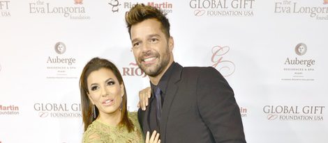 Eva Longoria y Ricky Martin en la Global Gift Gala 2015 de Miami