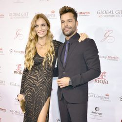 Esther Cañadas y Ricky Martin en la Global Gift Gala 2015 de Miami