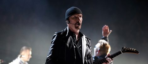 David Howell Evans 'The Edge' en el concierto de París aplazado por los atentados terroristas
