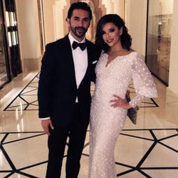 Eva Longoria y su novio José Antonio Baston en la gala Global Gift en Dubai