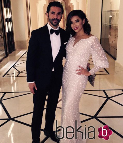 Eva Longoria y su novio José Antonio Baston en la gala Global Gift en Dubai